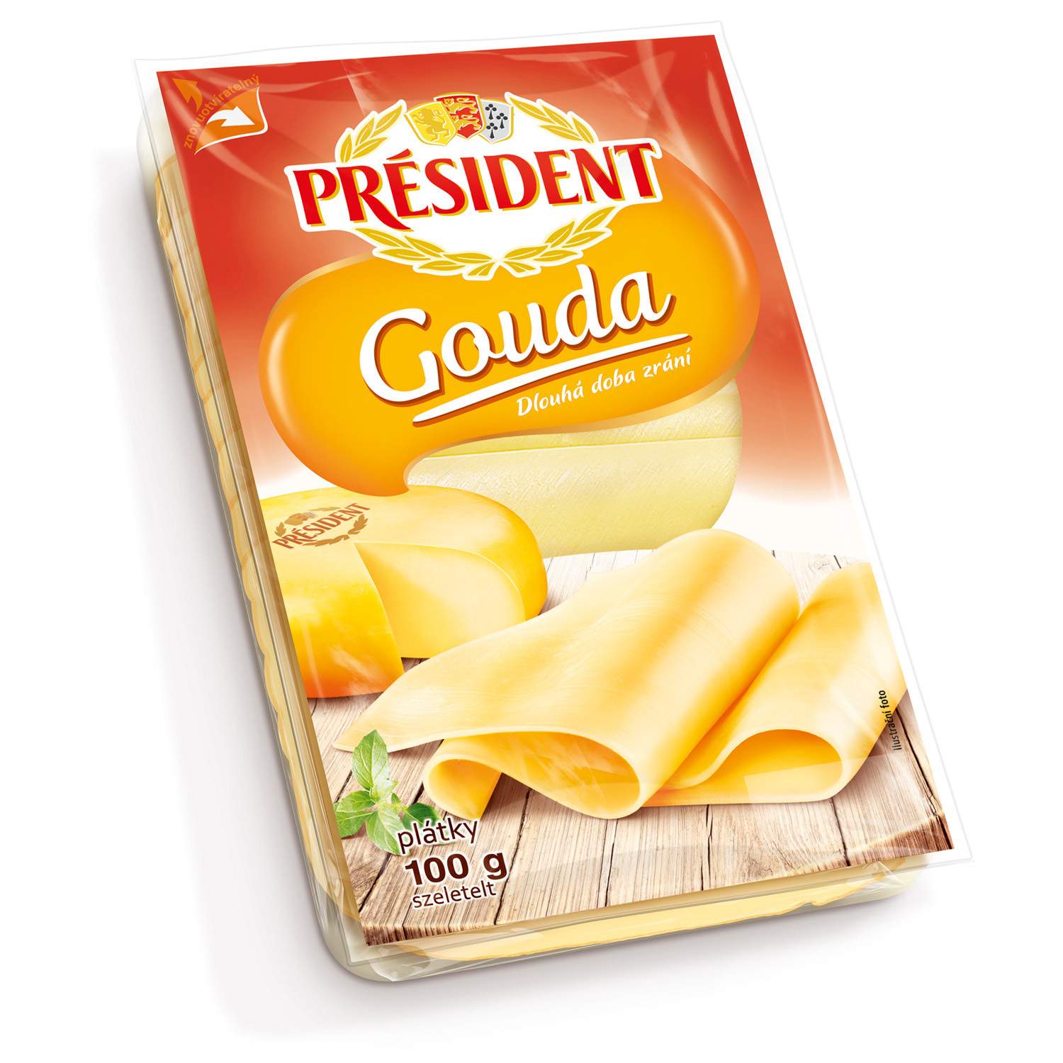 President gouda listići 150g