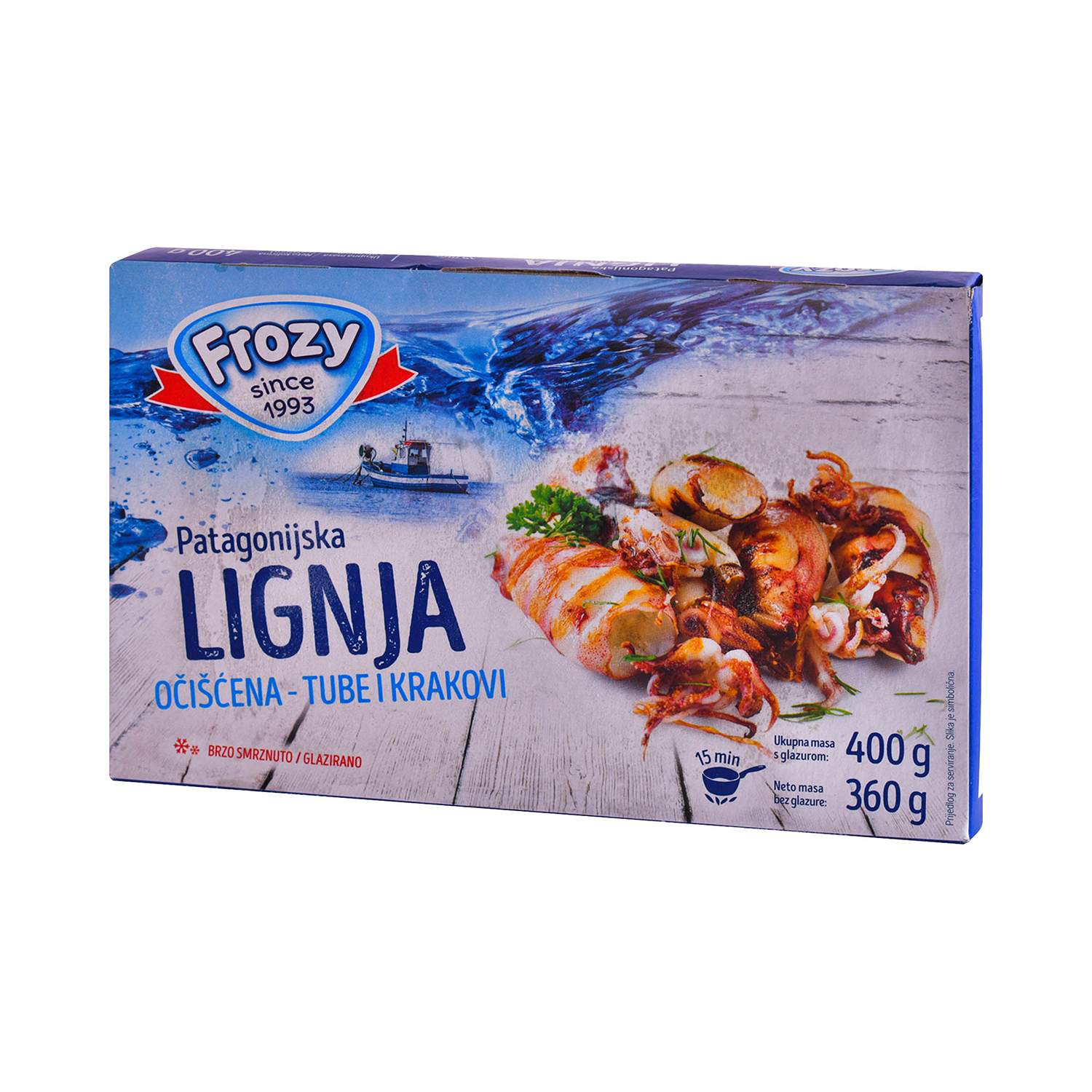 Frozy lignja patagonika očišćena 400g