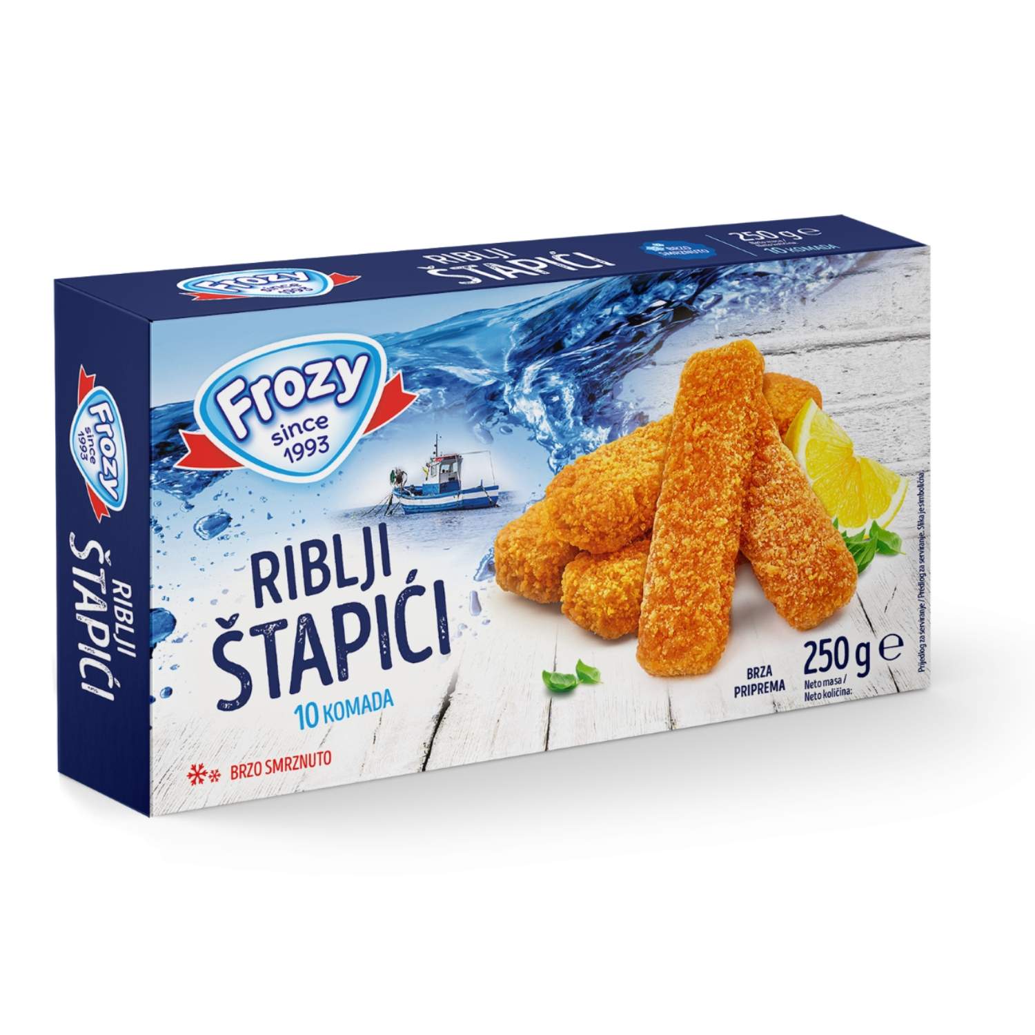 Frozy panirani riblji štapici 250g