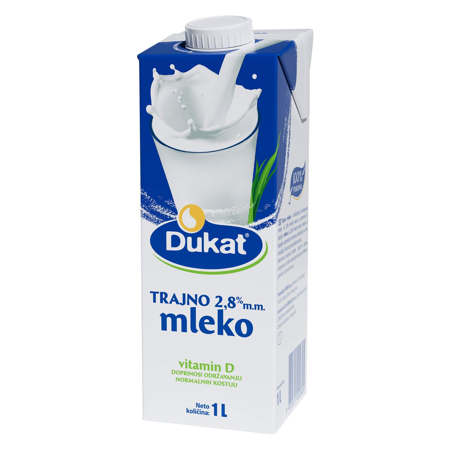 Dukat uht mleko 2.8% 1l