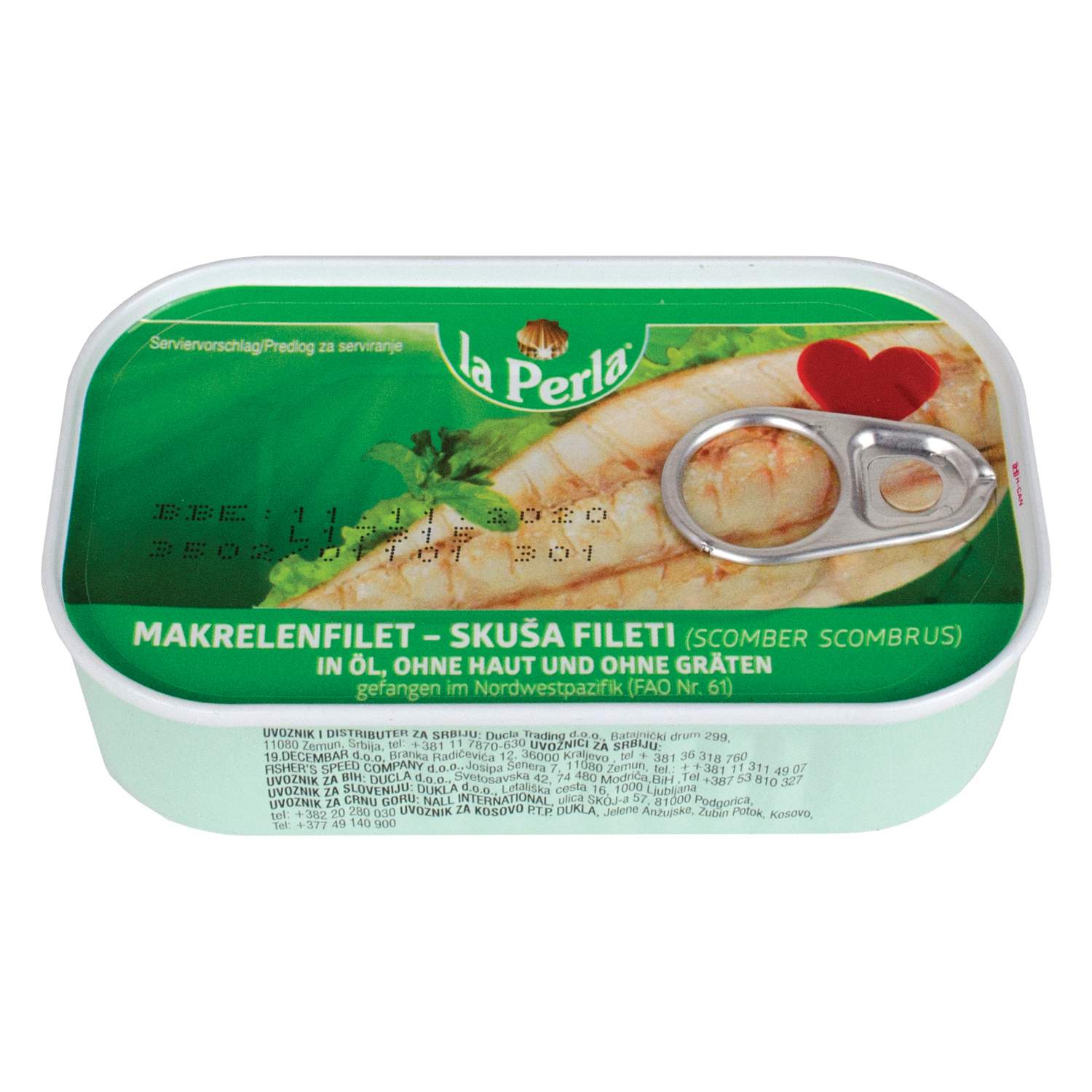 La perla skuša fileti 115g
