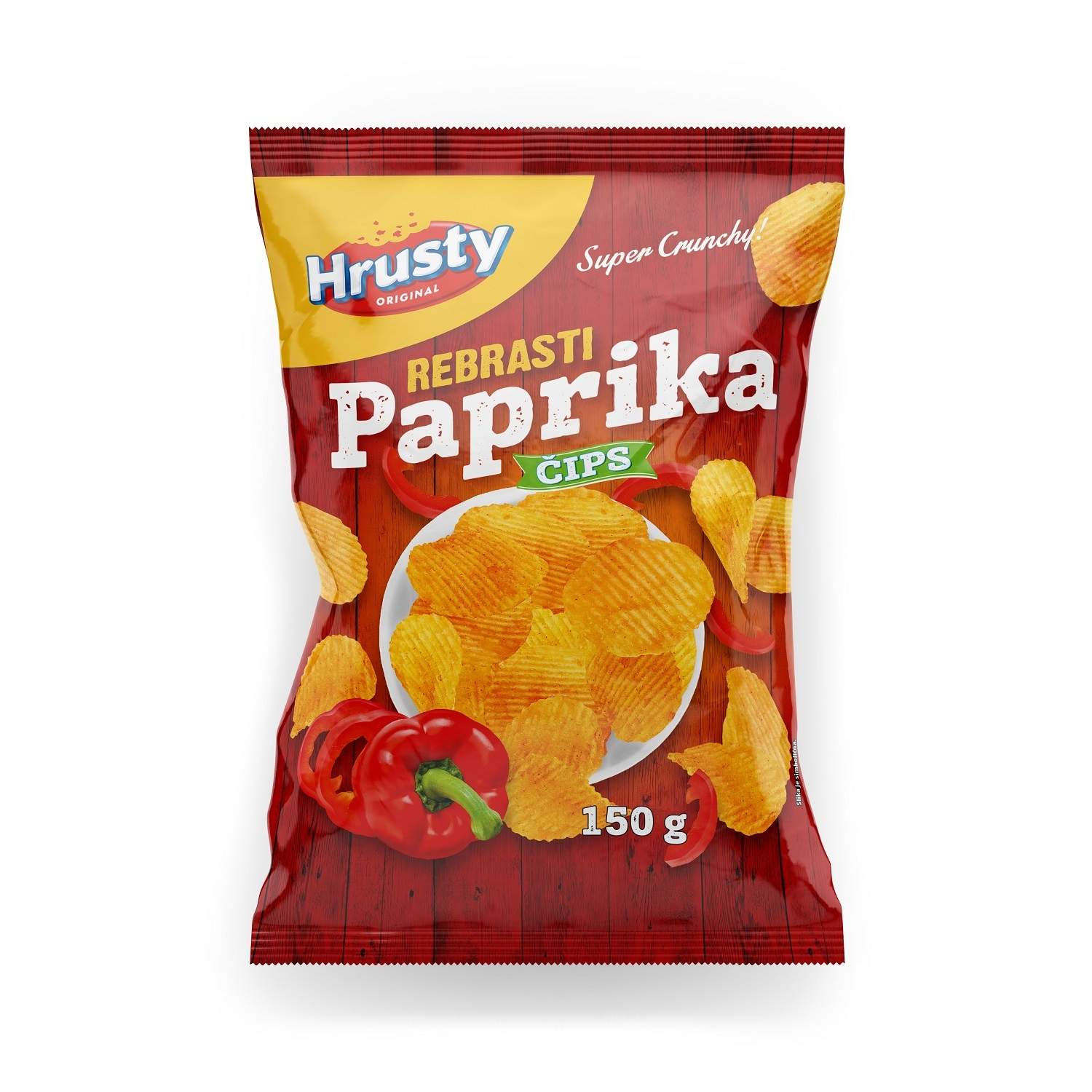 Rebrasti čips paprika 150g
