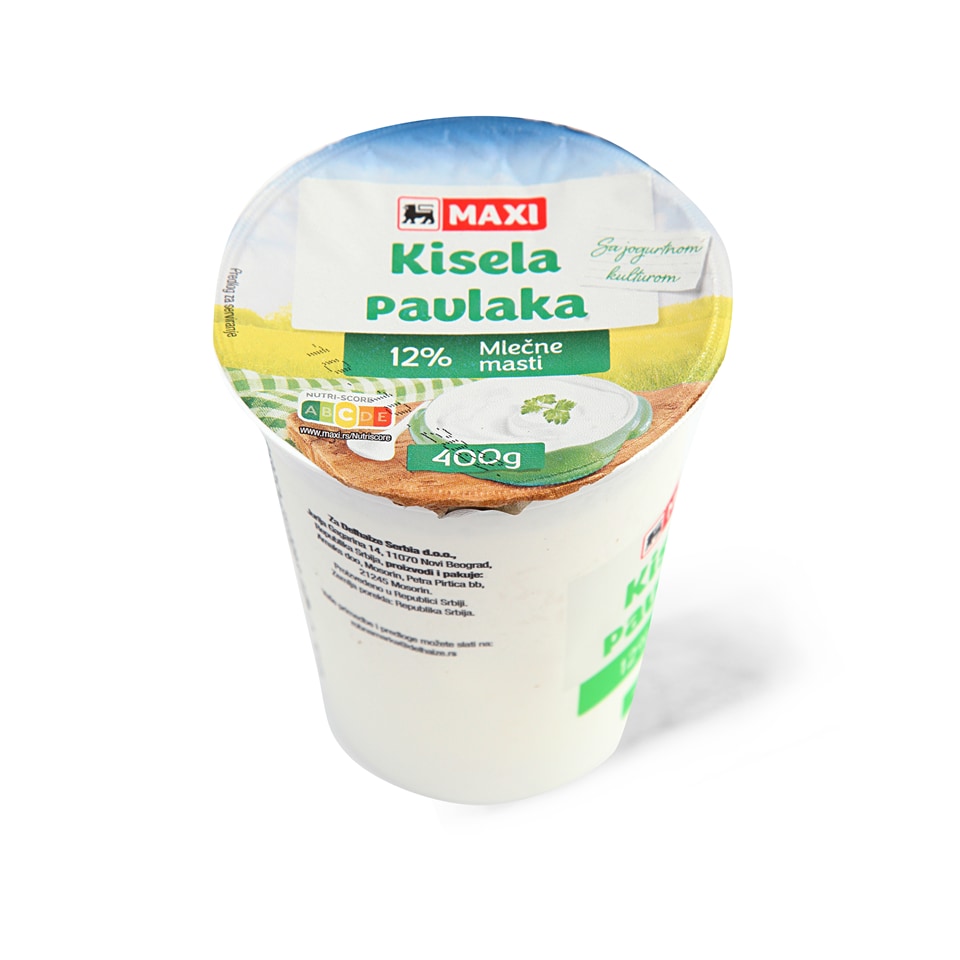 Kisela pavlaka 12% 400g