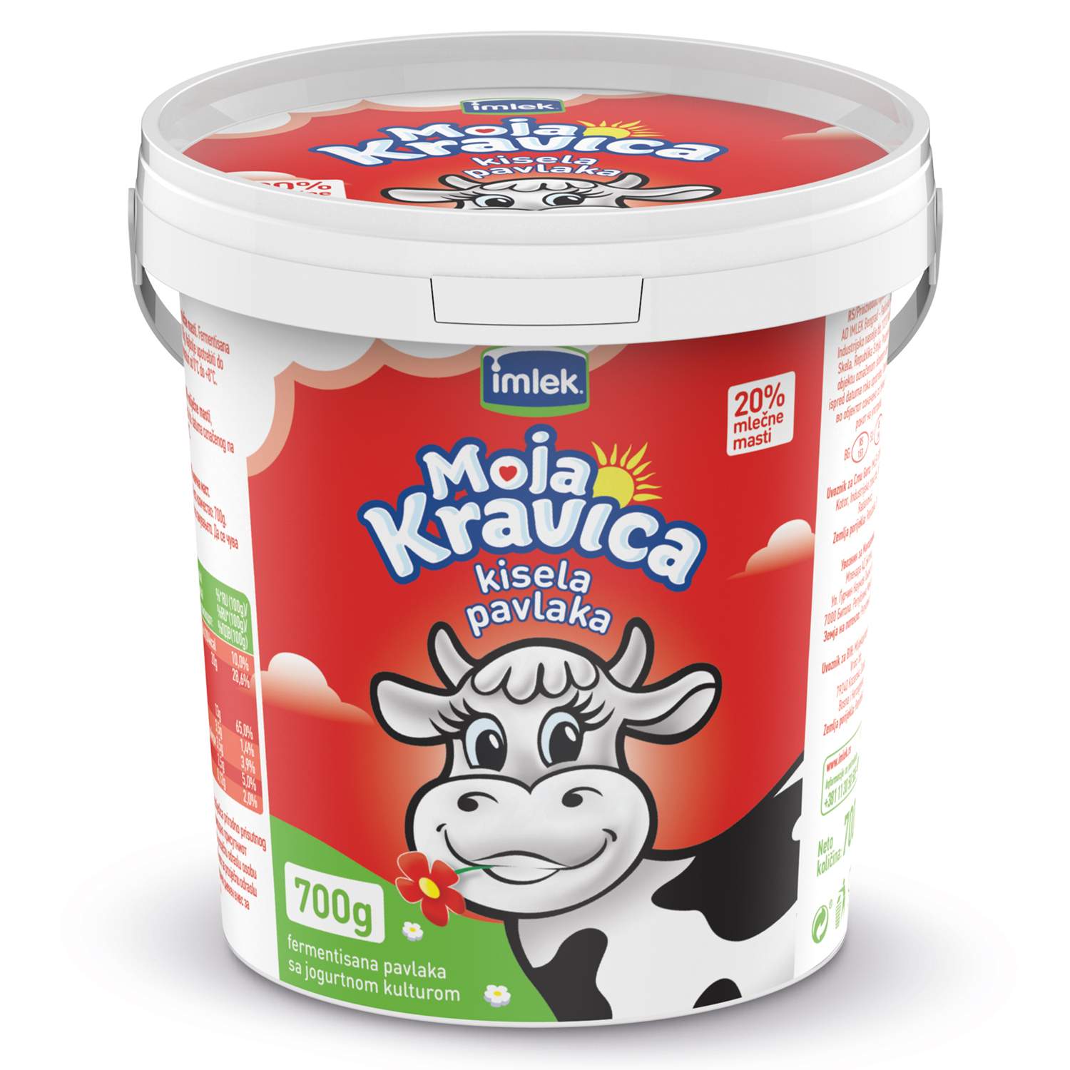 Kisela pavlaka 20% 700g