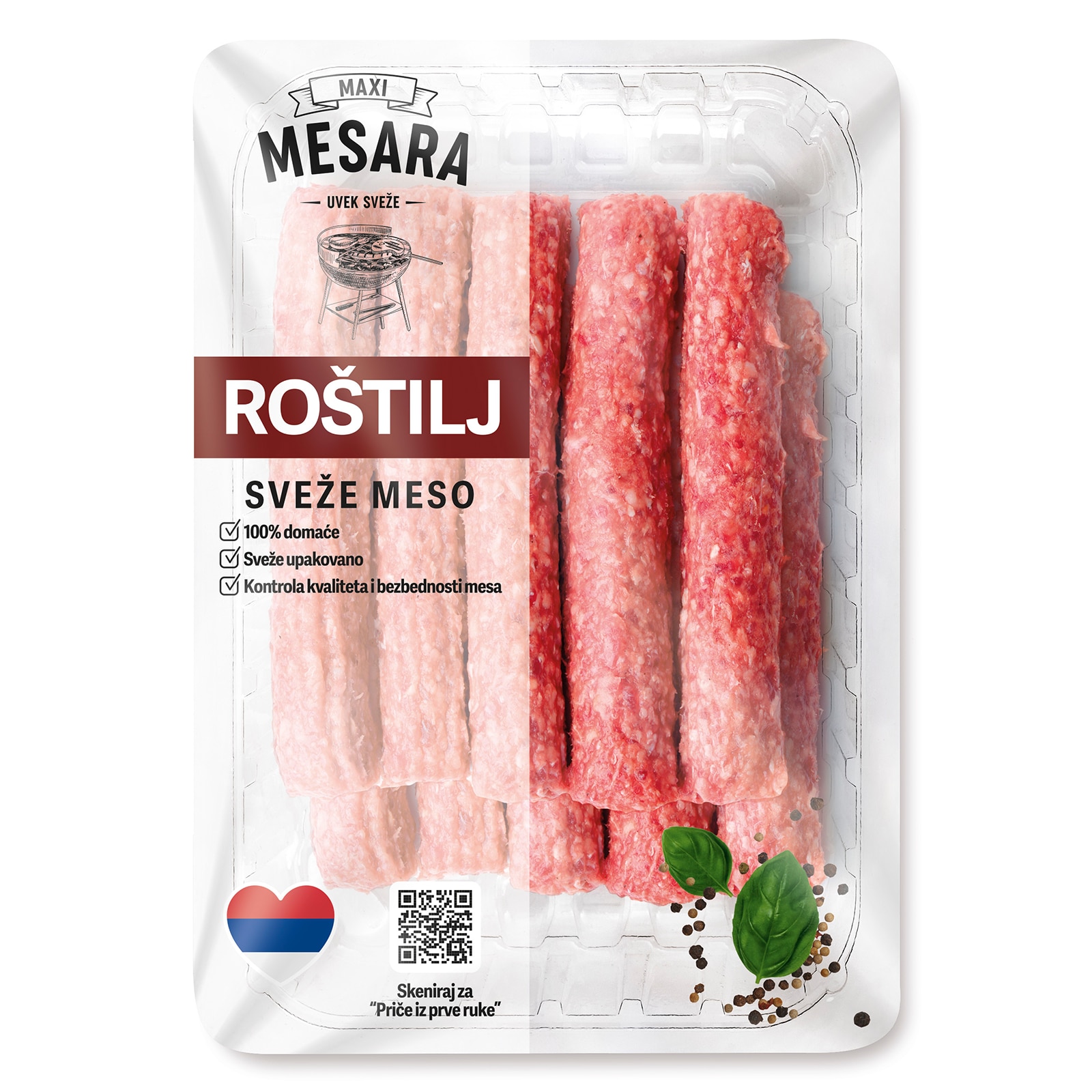 Pljeskavica od svinjskog mesa 1kg