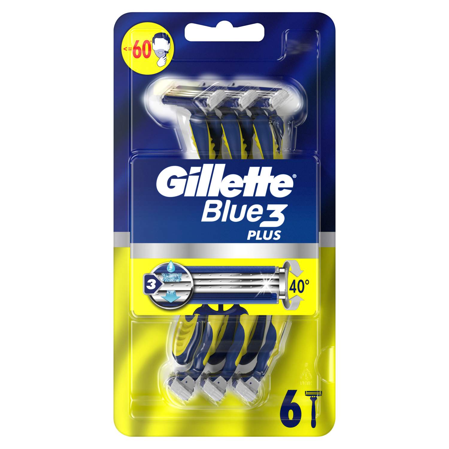 Gillette blue 3 6+2