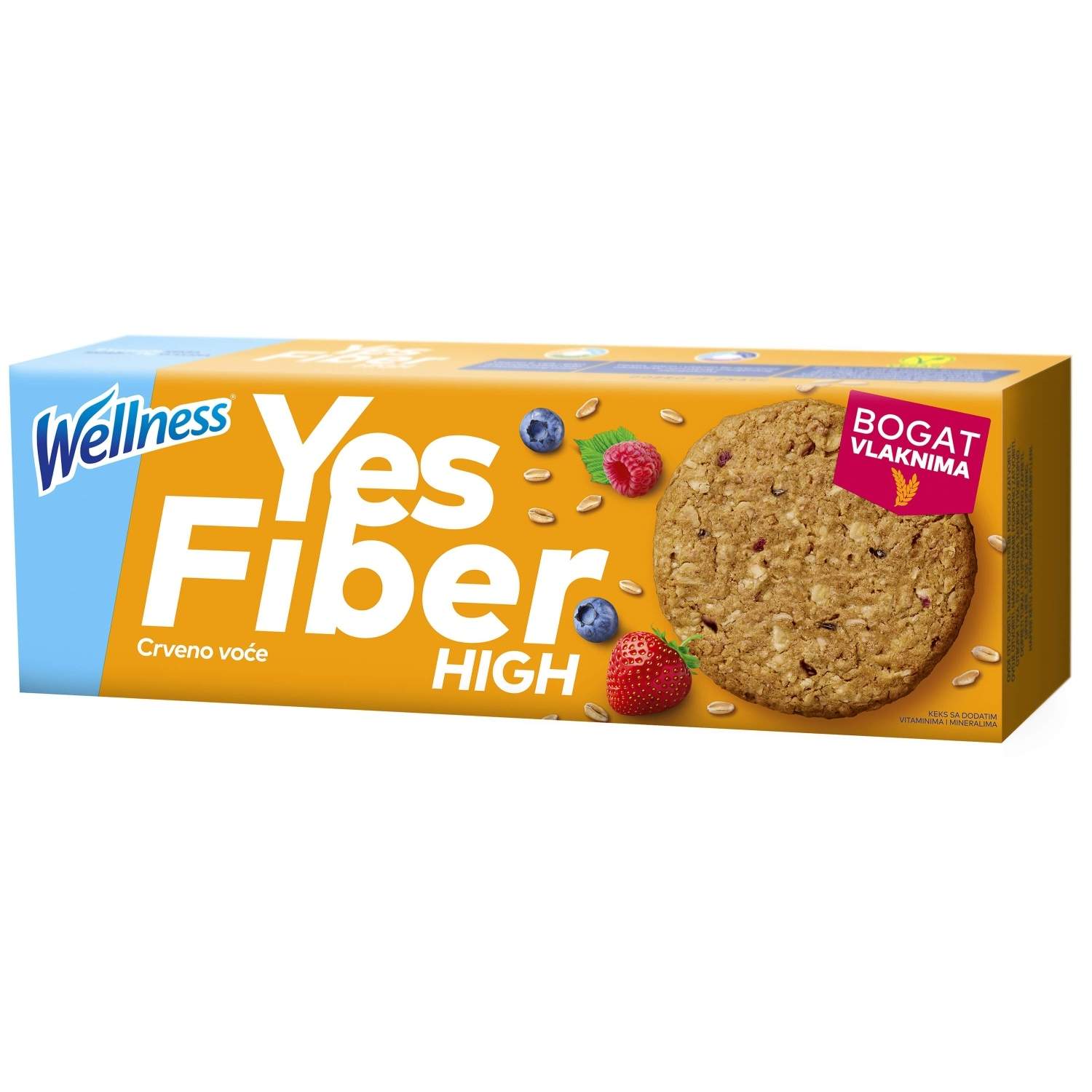 Wellnes yes fibre high keks 125g