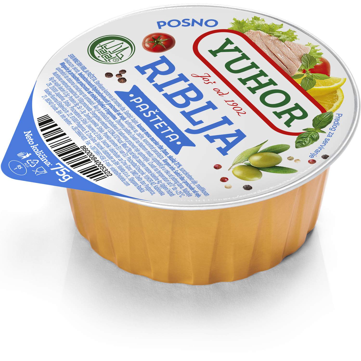 Yuhor riblja pašteta 75g
