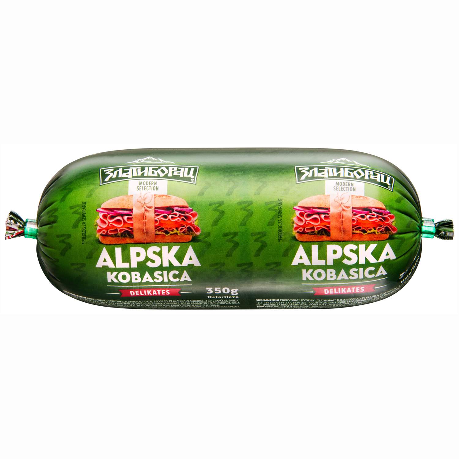 Yuhor mini alpska kobasica 350g