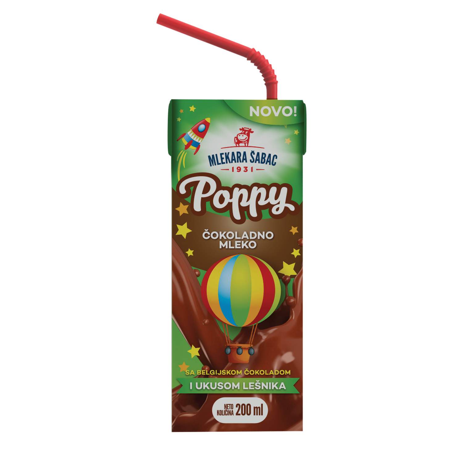 Poppy napitak čok lešnik 200ml