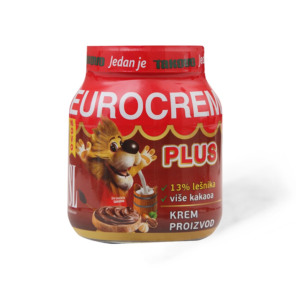 Eurocrem plus lešnik 13% 700g