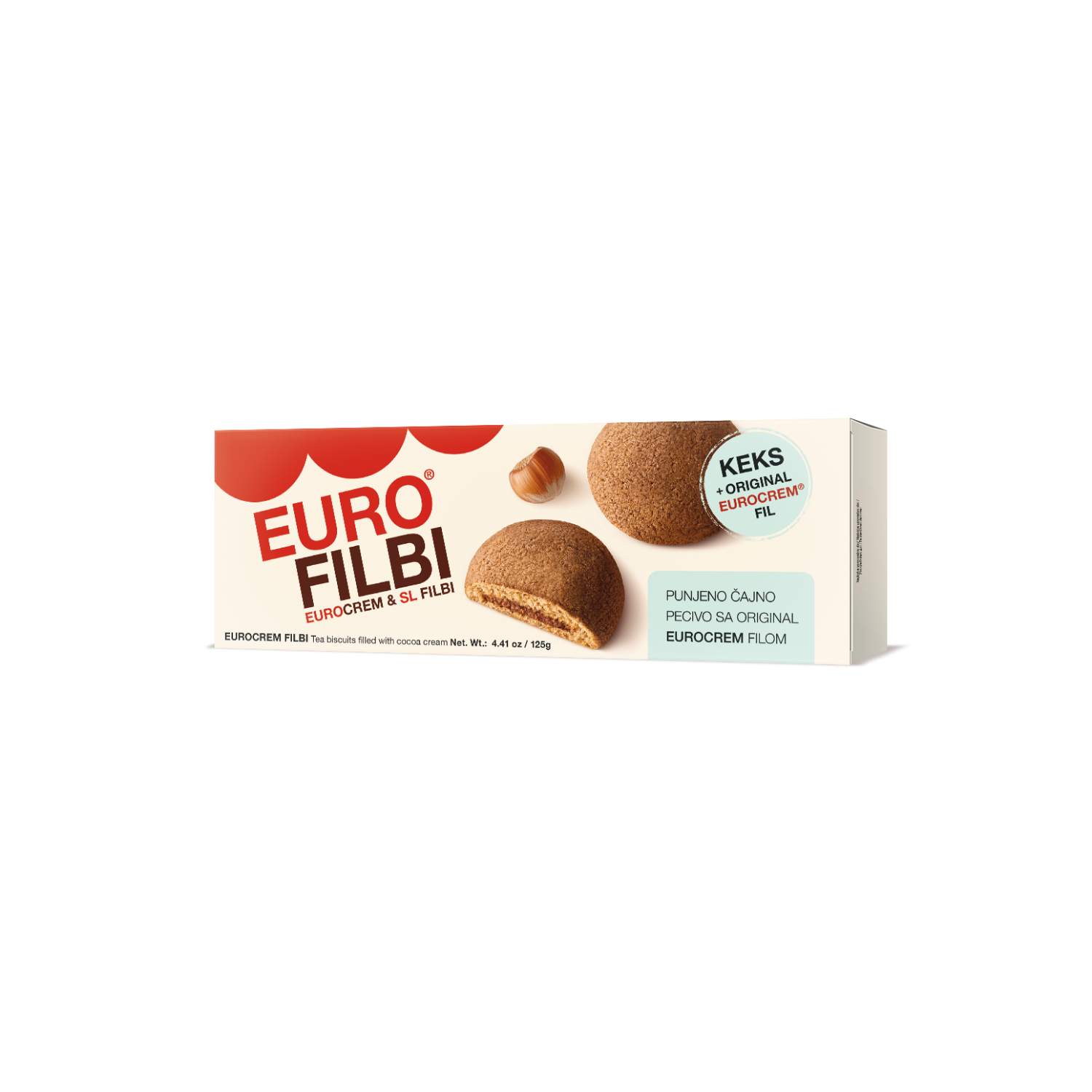 Eurocrem biskvit filbi 125g