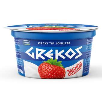 Dobro grčki tip jogurta jagoda 150g
