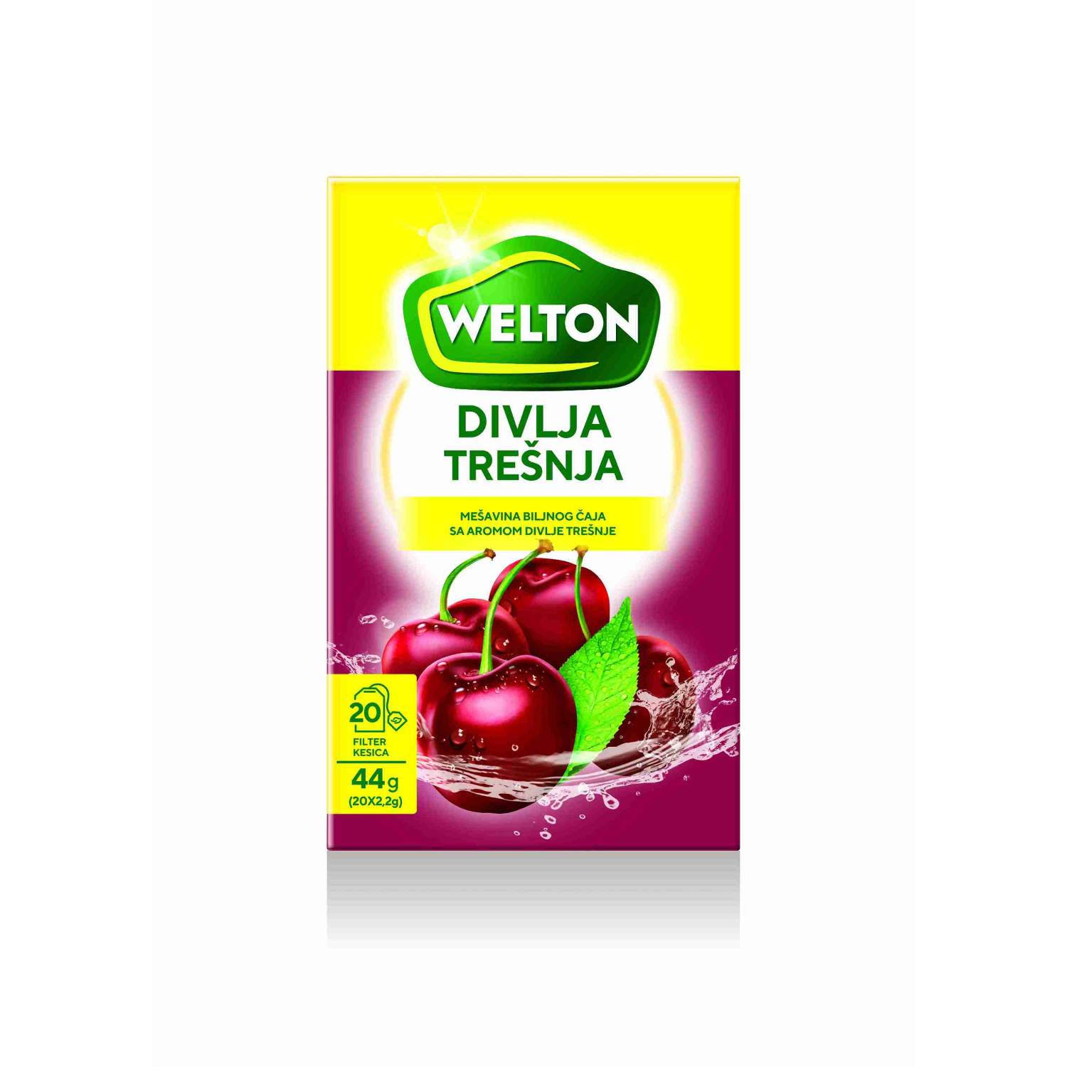 Welton voćni čaj divlja trešnja 44g
