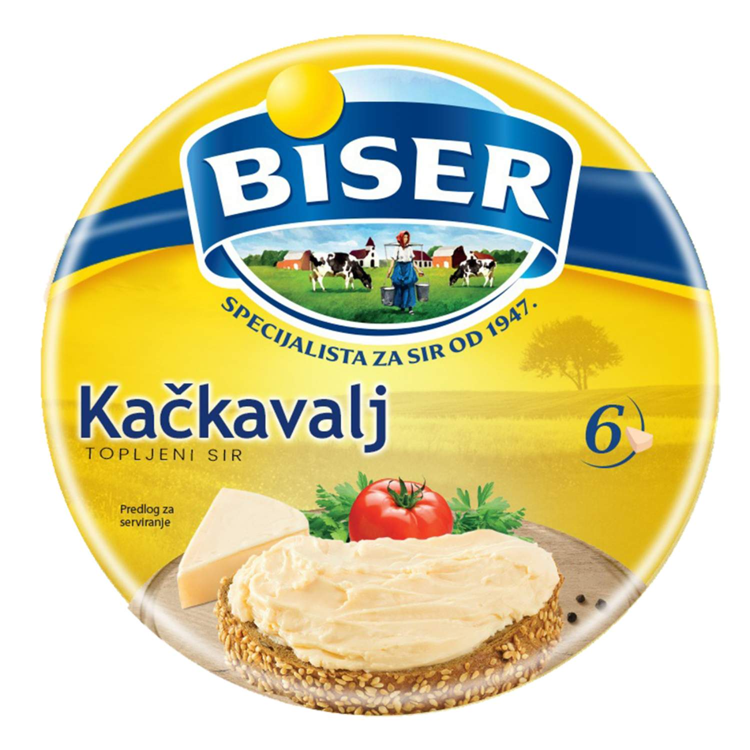 Biser kačkavalj topljeni sir 140g
