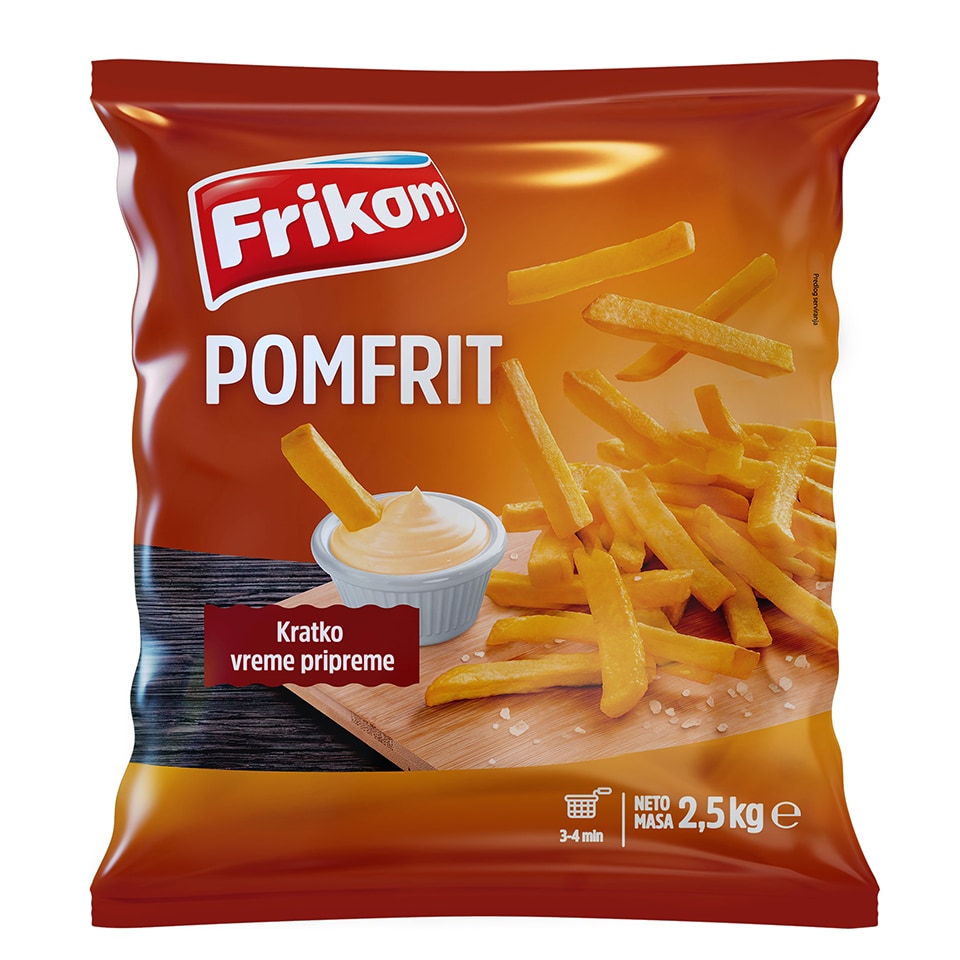 Frikom pomfrit zamrznuti 2.5kg
