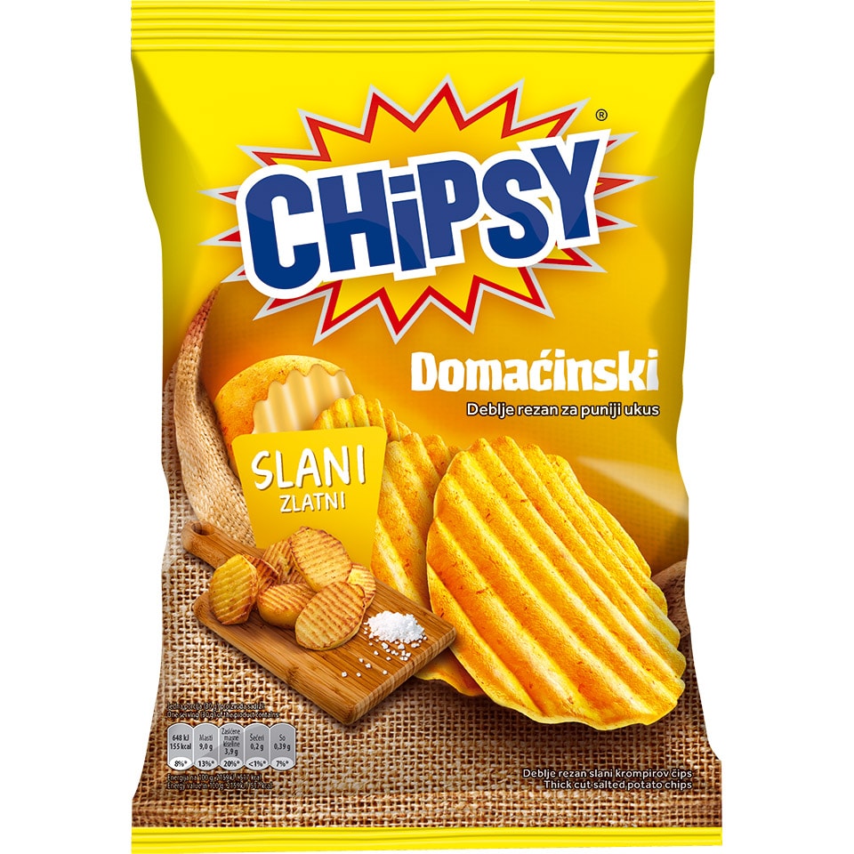 Chipsy čips domaćinski 60g