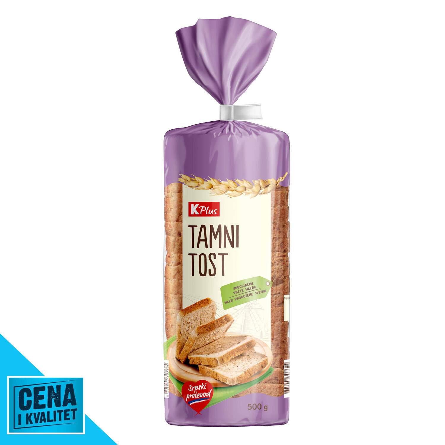 Klas tost hleb tamni 500g