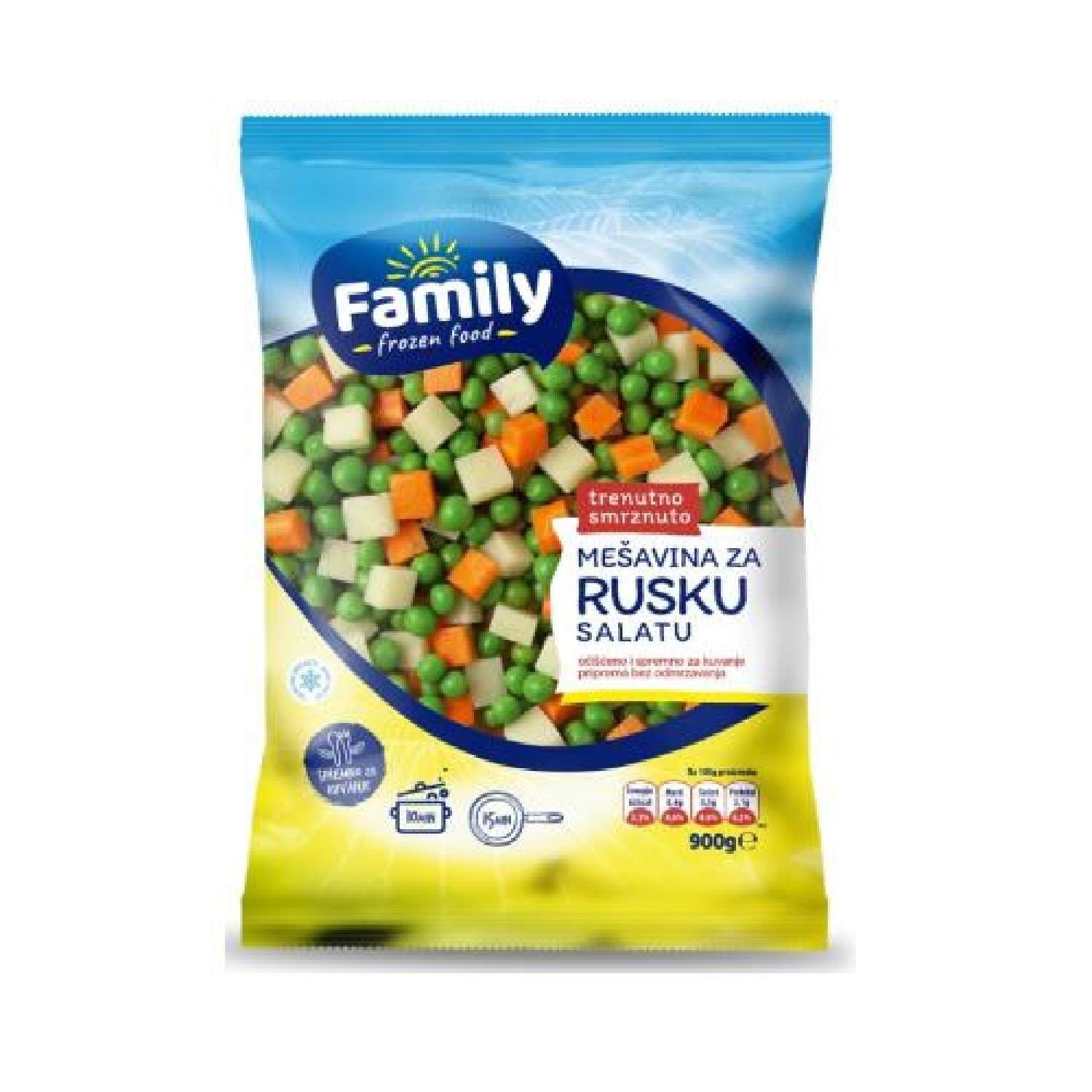Family smrznuta ruska salata 900g