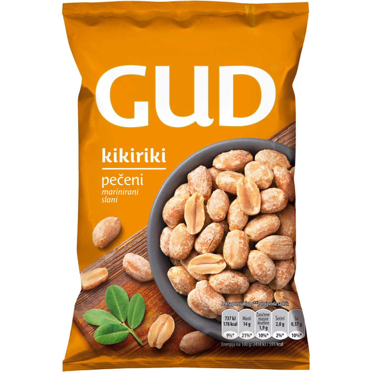 Well kikiriki peceni slani 80g