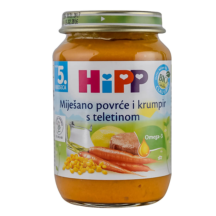 Kašica povrće sa teletinom 190g