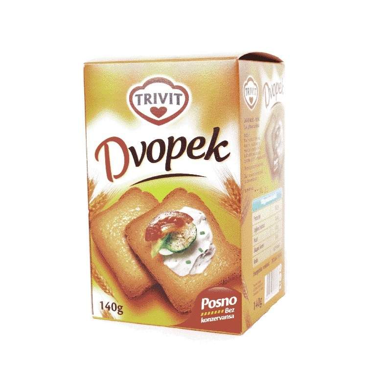 Dvopek Hleb 140g Trivit