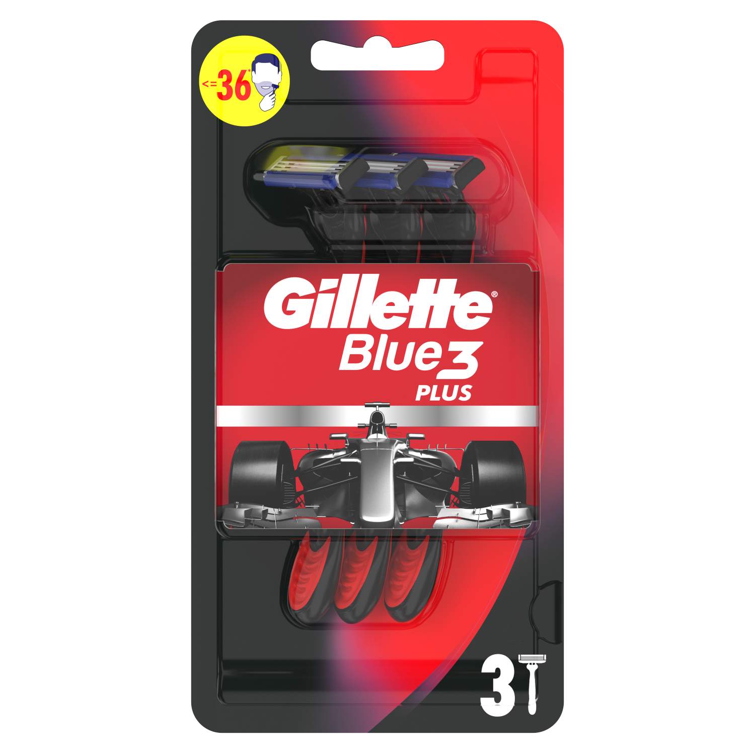 Gillette blue 3 red 3+1 brijač
